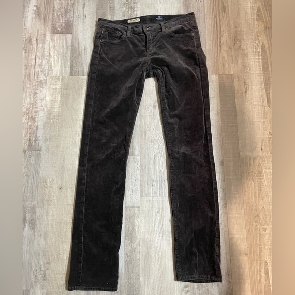 Soft corduroy slim straight cut ‘Stevie’ pants by AG Adriano Goldschmied. Sz 28 - Picture 1 of 13